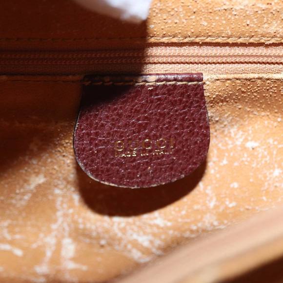 GUCCI Bamboo Hand Bag Leather Red 002 1186 0260 Auth ep4674 - Picture 15 of 16